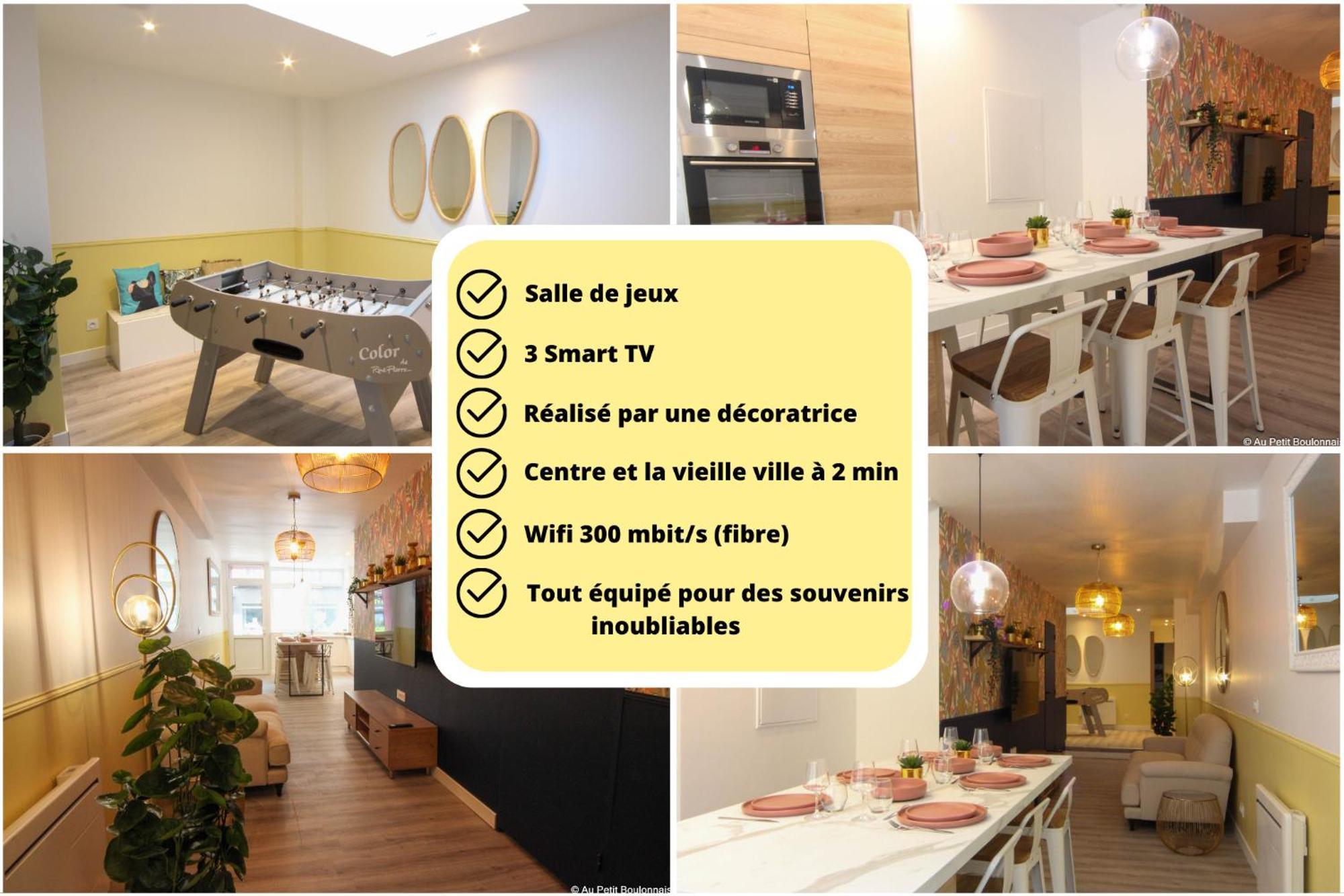 Au Nouveau Boulonnais - 4 Appartements Charmants Pour Couples, Familles Et Groupe D'Amis, Vieille Ville Et Centre Ville De Boulogne Sur Mer エクステリア 写真